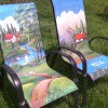 Painted Patio Sling Chairs